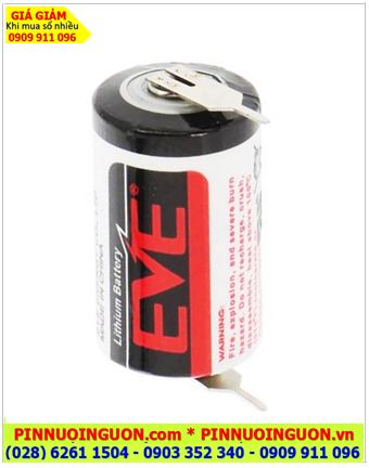 EVE ER34615 (chân thép nhọn), Pin nuôi nguồn PLC EVE ER34615 lithium 3.6v D 19000mAh chính hãng